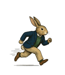 Fast Bunny character running